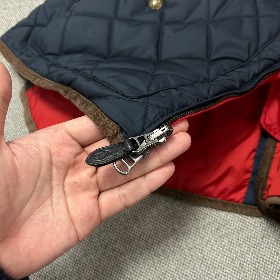 폴로 신형라벨 리버시블 퀼팅자켓(M) 상품이미지5