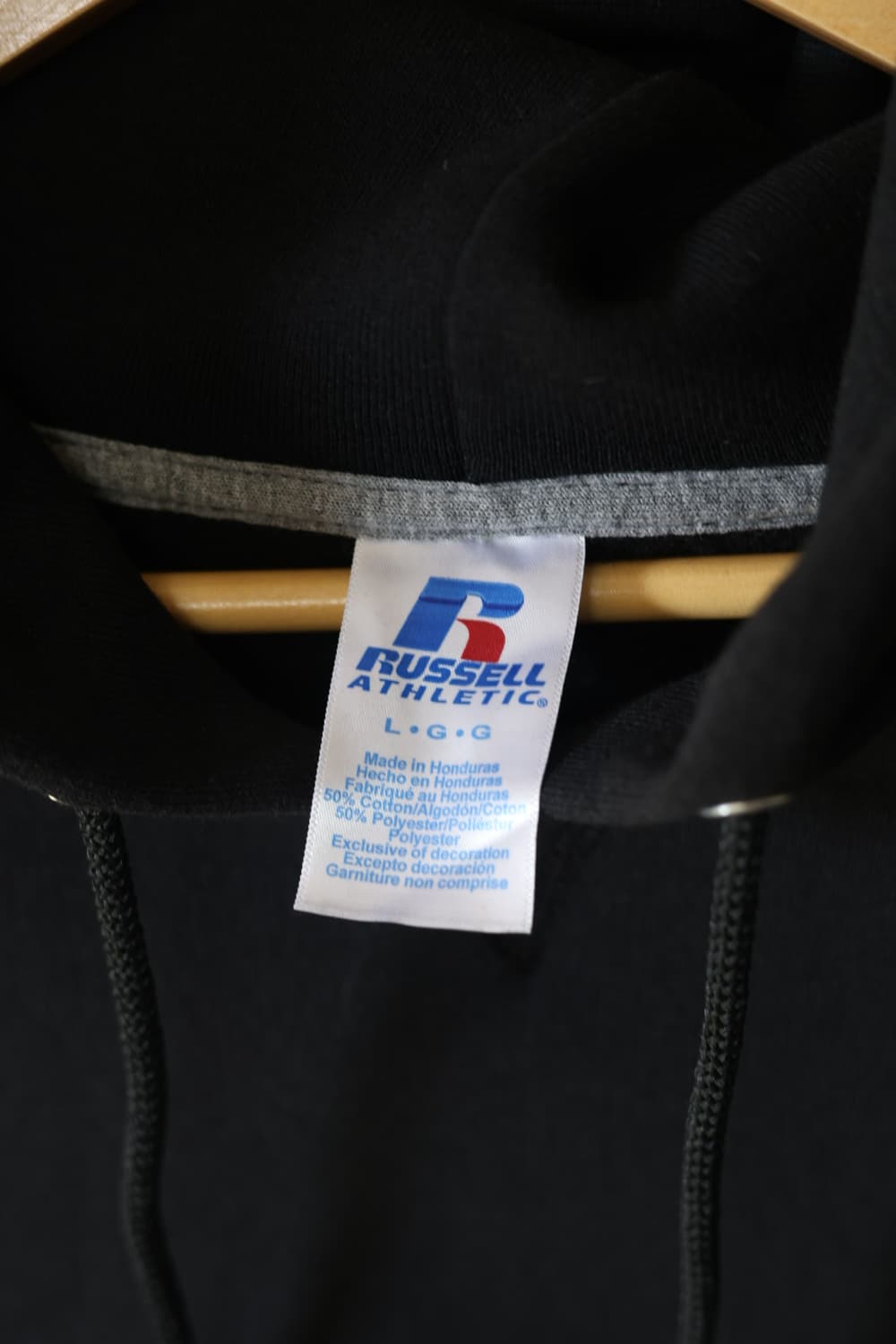러셀 후드티 신품 새상품 블랙L 상품이미지2