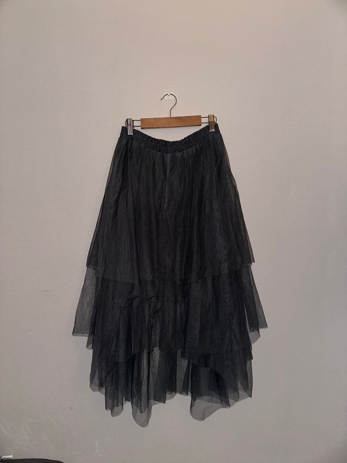 빈티지 차콜 롱 샤 스커트 상품이미지4