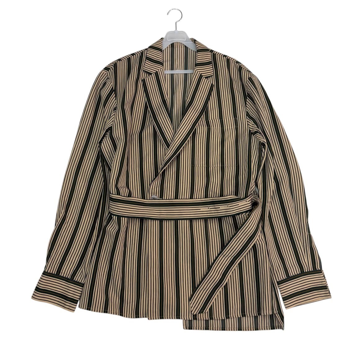 우영미 스트라이프 벨티드 블레이저 상품이미지1