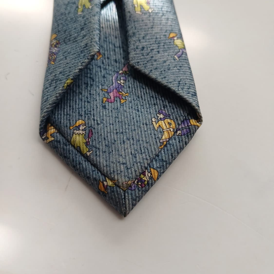 불가리 실크 패턴 넥타이 9.9cm B등급 A18247
 상품이미지9