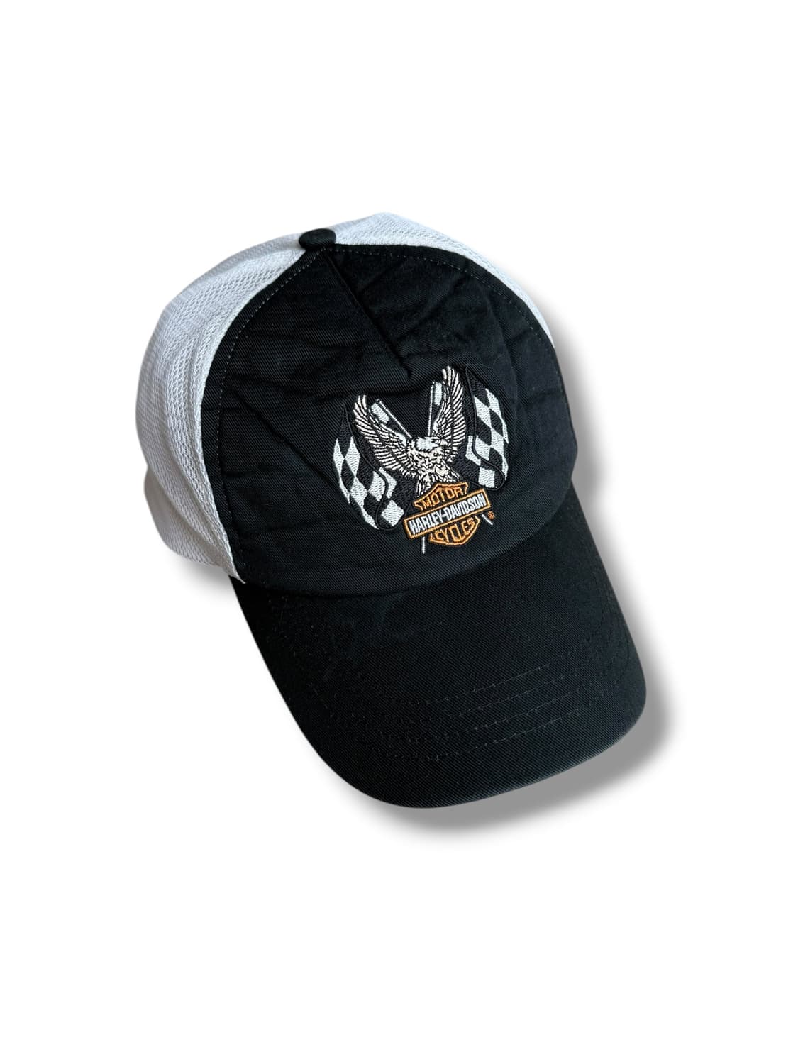 할리데이비슨 블랙 화이트 이글 메쉬캡 상품이미지1