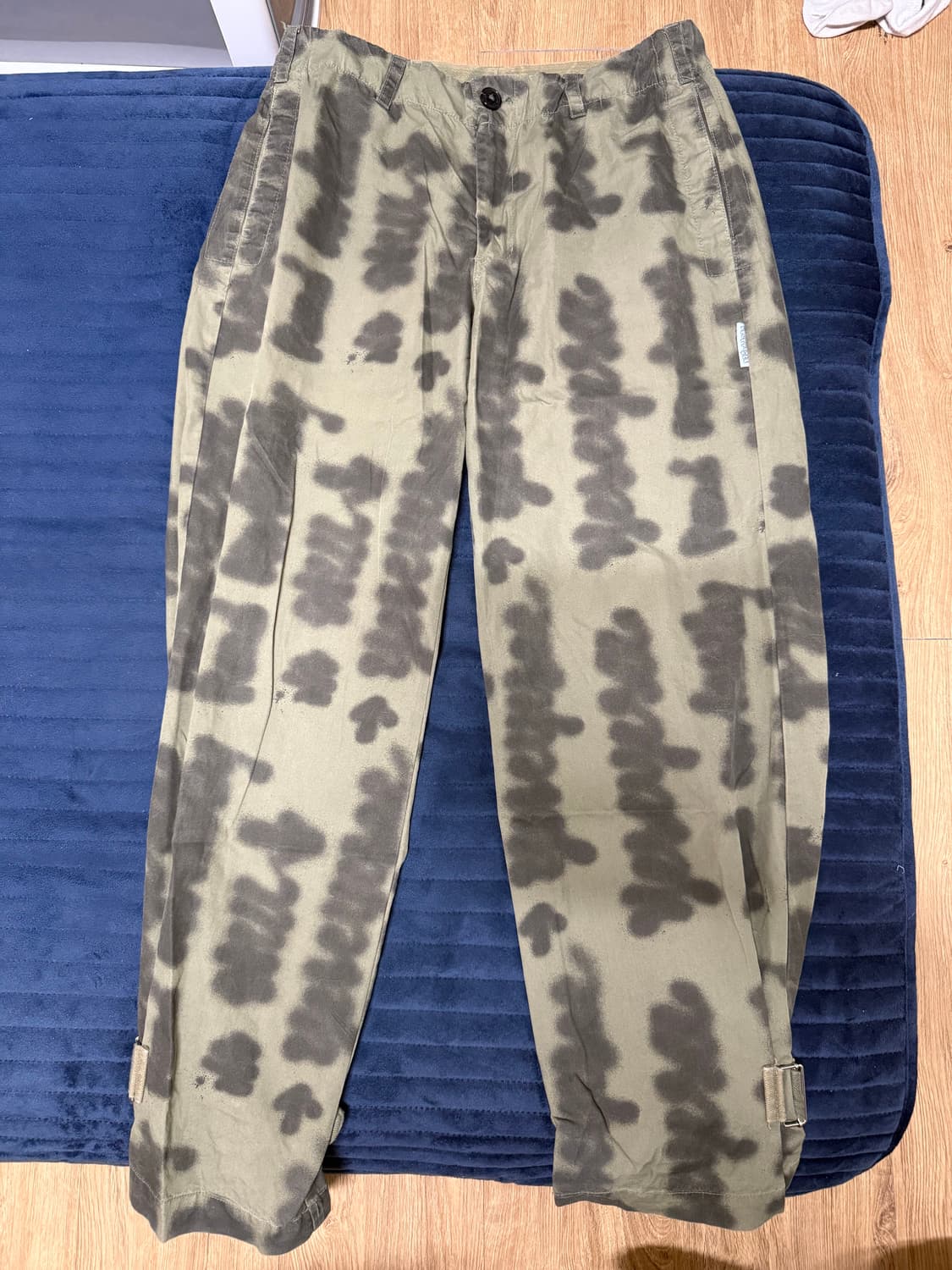 예스아이씨 두들 스트랩 팬츠 올리브 S사이즈 상품이미지2