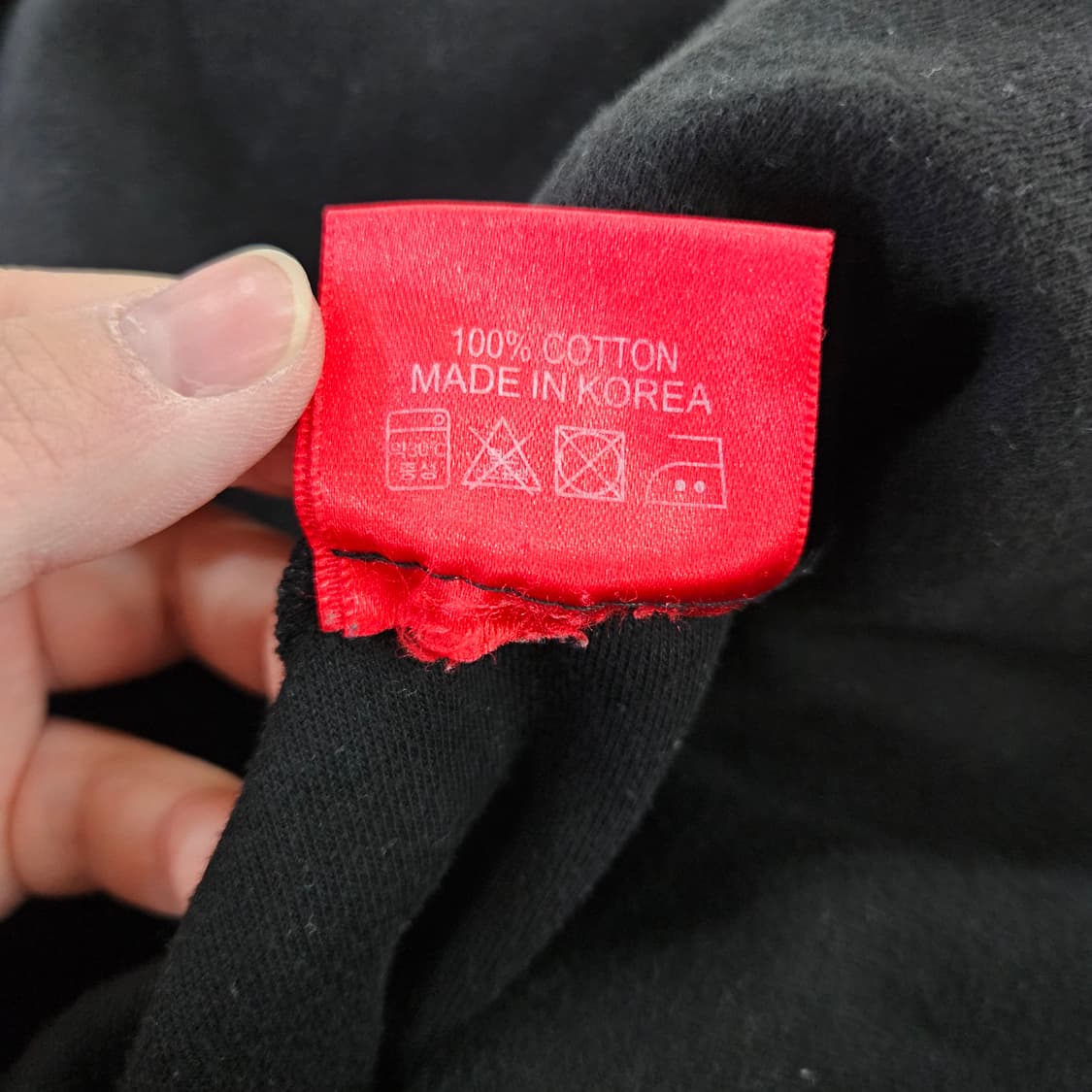 [XL] S패치 블랙 후드 집업 0121Y1 상품이미지4