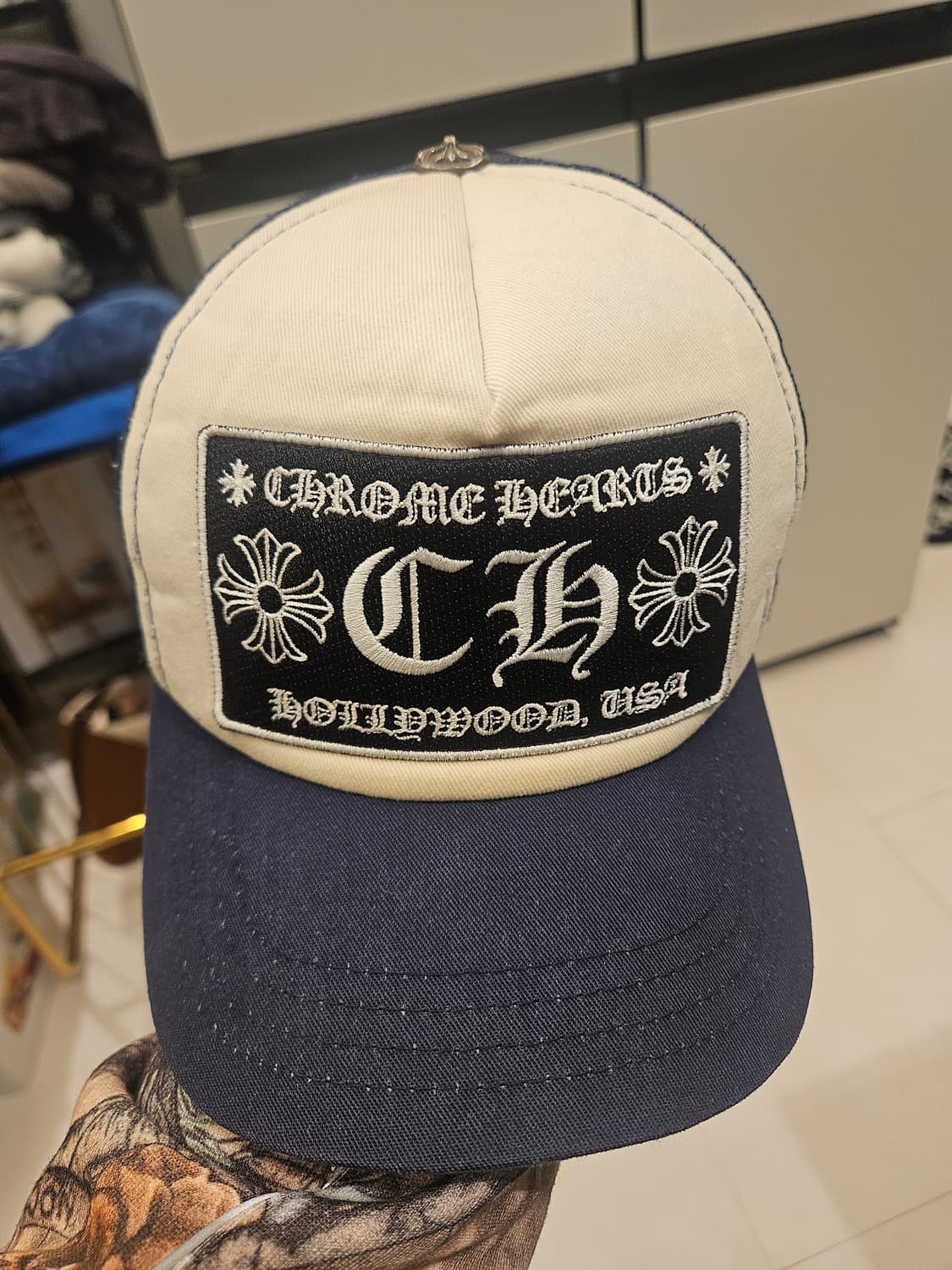 크롬하츠 신세계 정품 네이비 모자 캡 상품이미지1