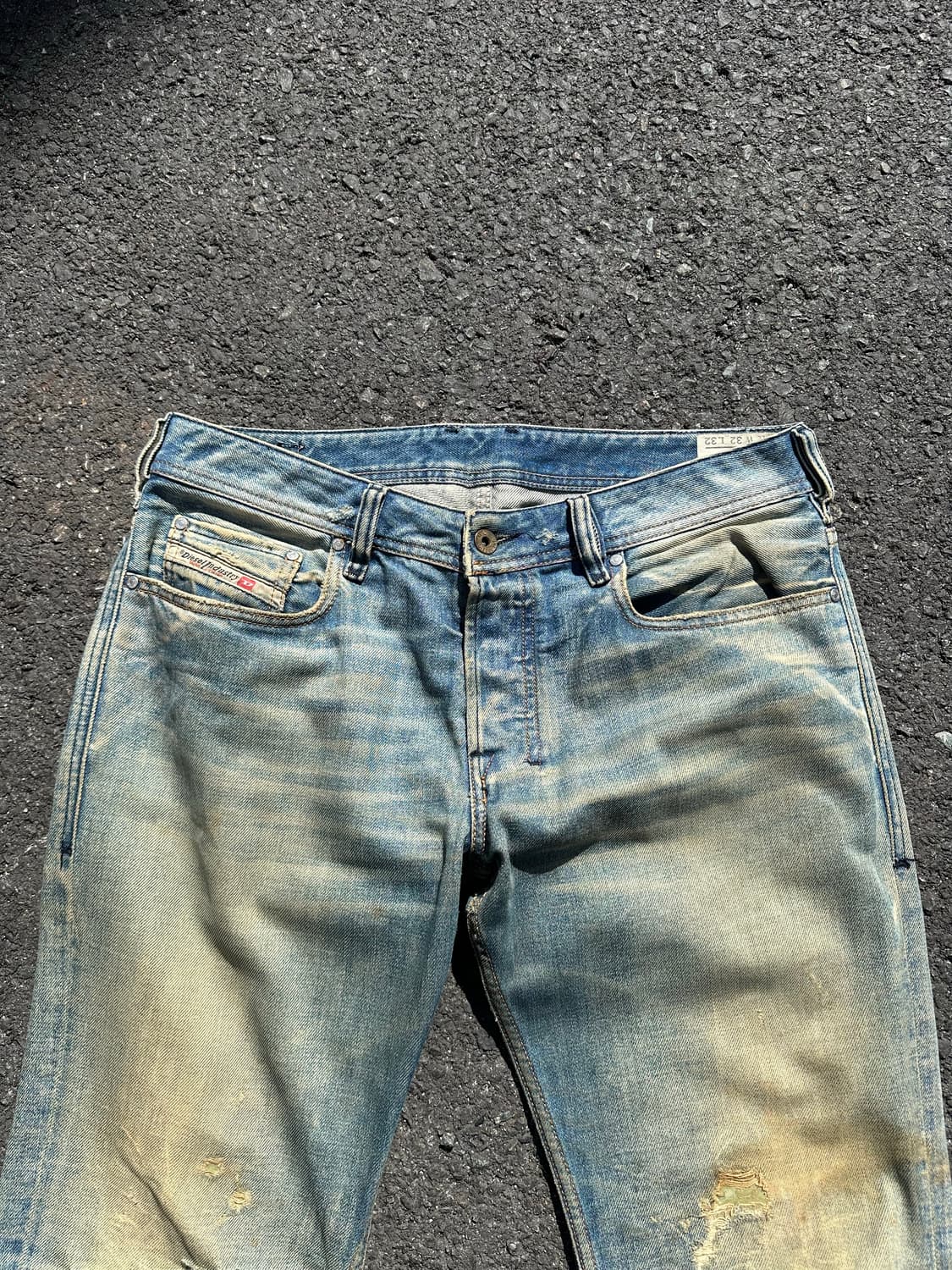 00’s Diesel zatiny repair denim pants 상품이미지5