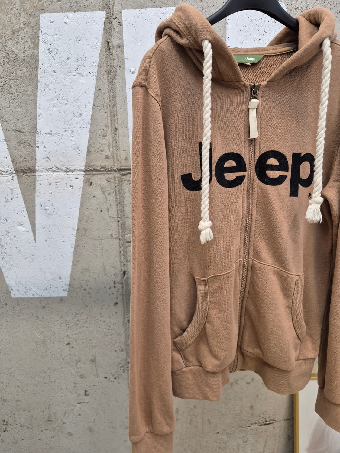 Jeep 지프 후드 집업 브라운(MT0 상품이미지3