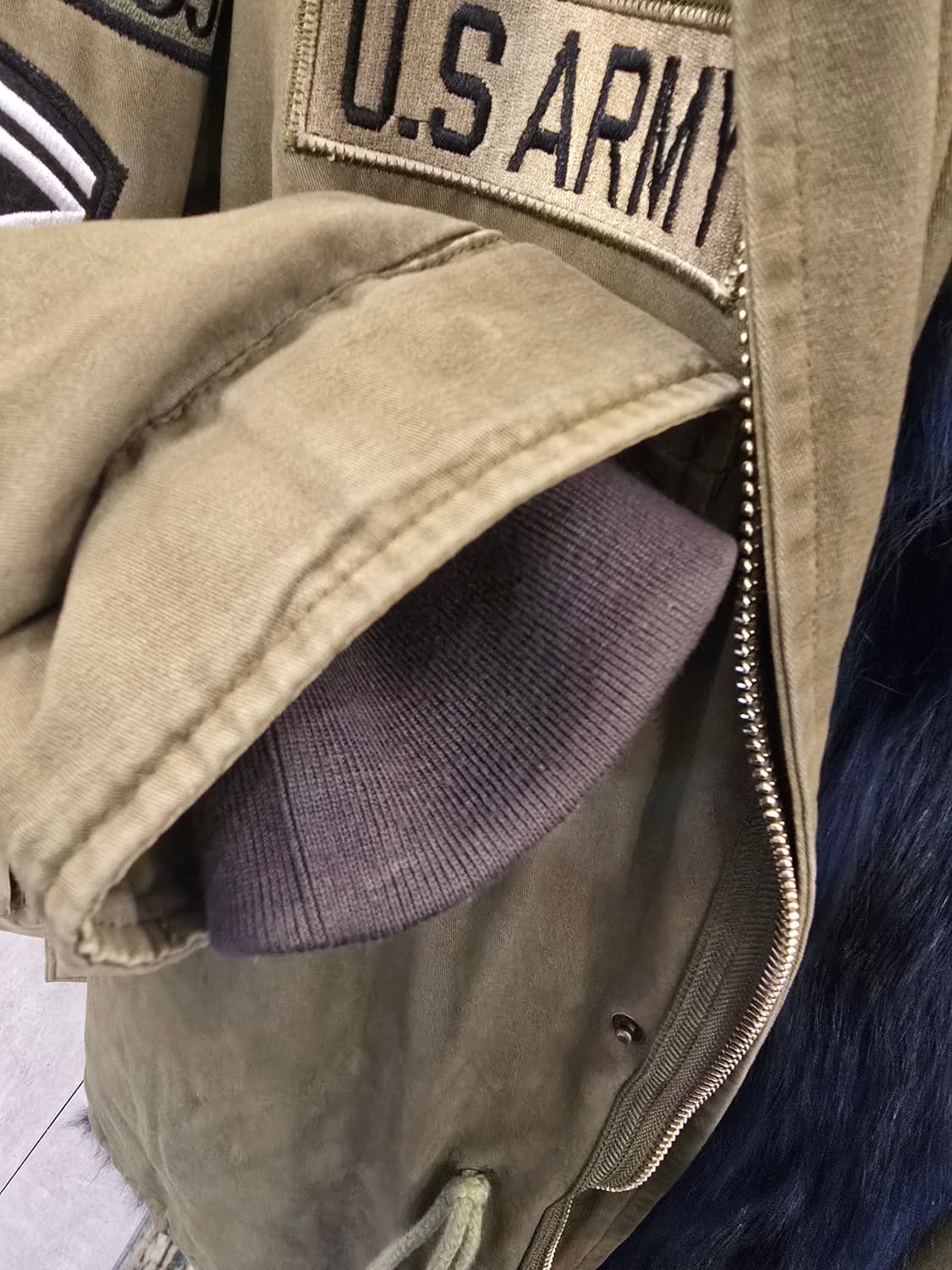 미스터앤미세스 천송이패딩 리얼 폭스퍼 야상 패딩 상품이미지8