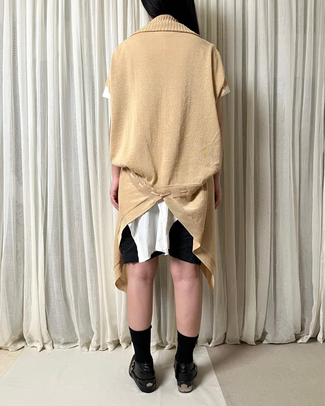이세이미야케 슬리브리스 니트 가디건 issey miyake 상품이미지2
