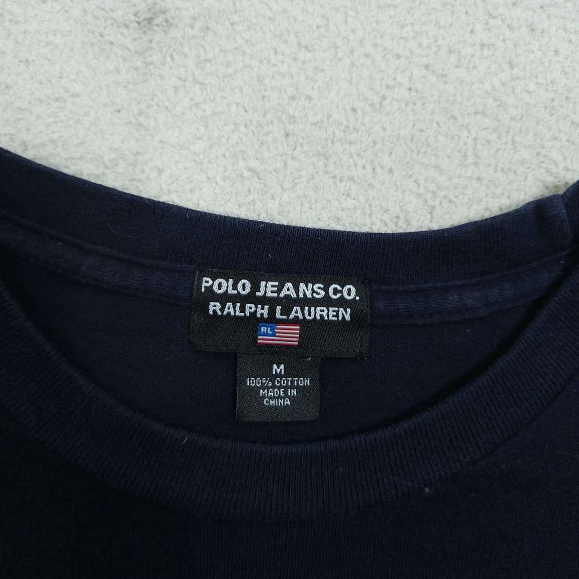 폴로진스 스펠아웃 반팔티 M 네이비 상품이미지4