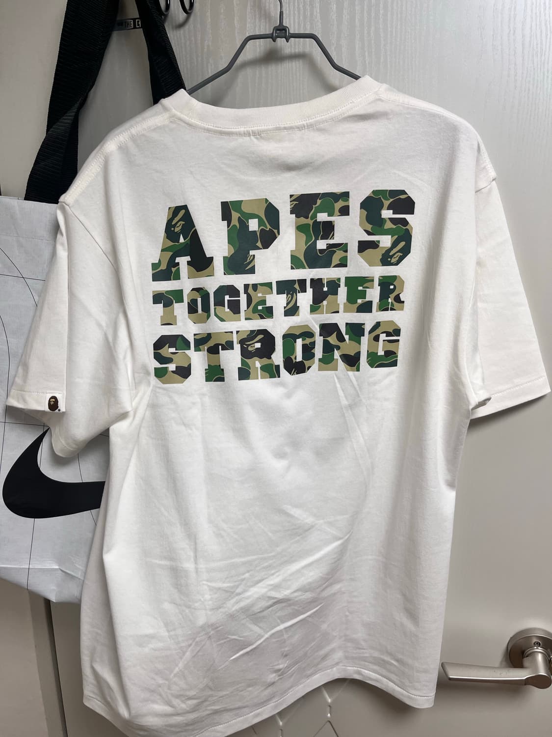 BAPE ABC Camo College ATS T-Shirt White  상품이미지2