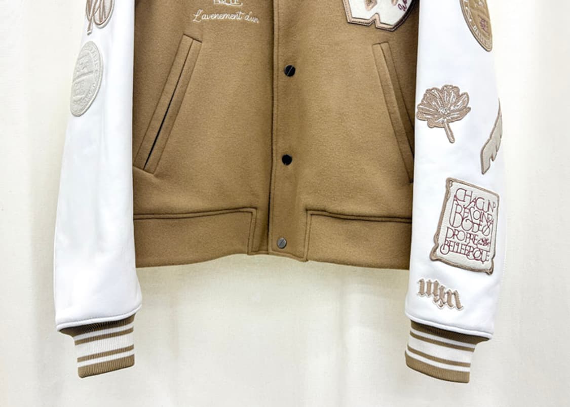 우영미 22FW 바시티 자켓 베이지 상품이미지3