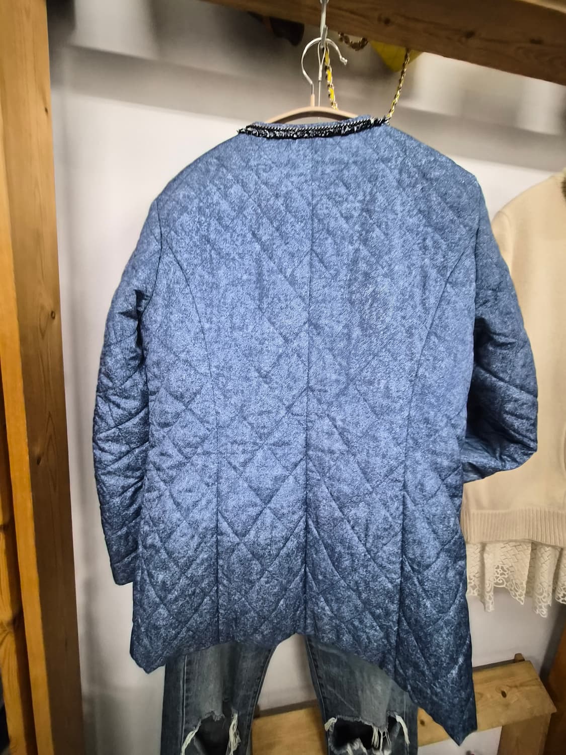 지컷 체인 퀼팅집업자켓 상품이미지6