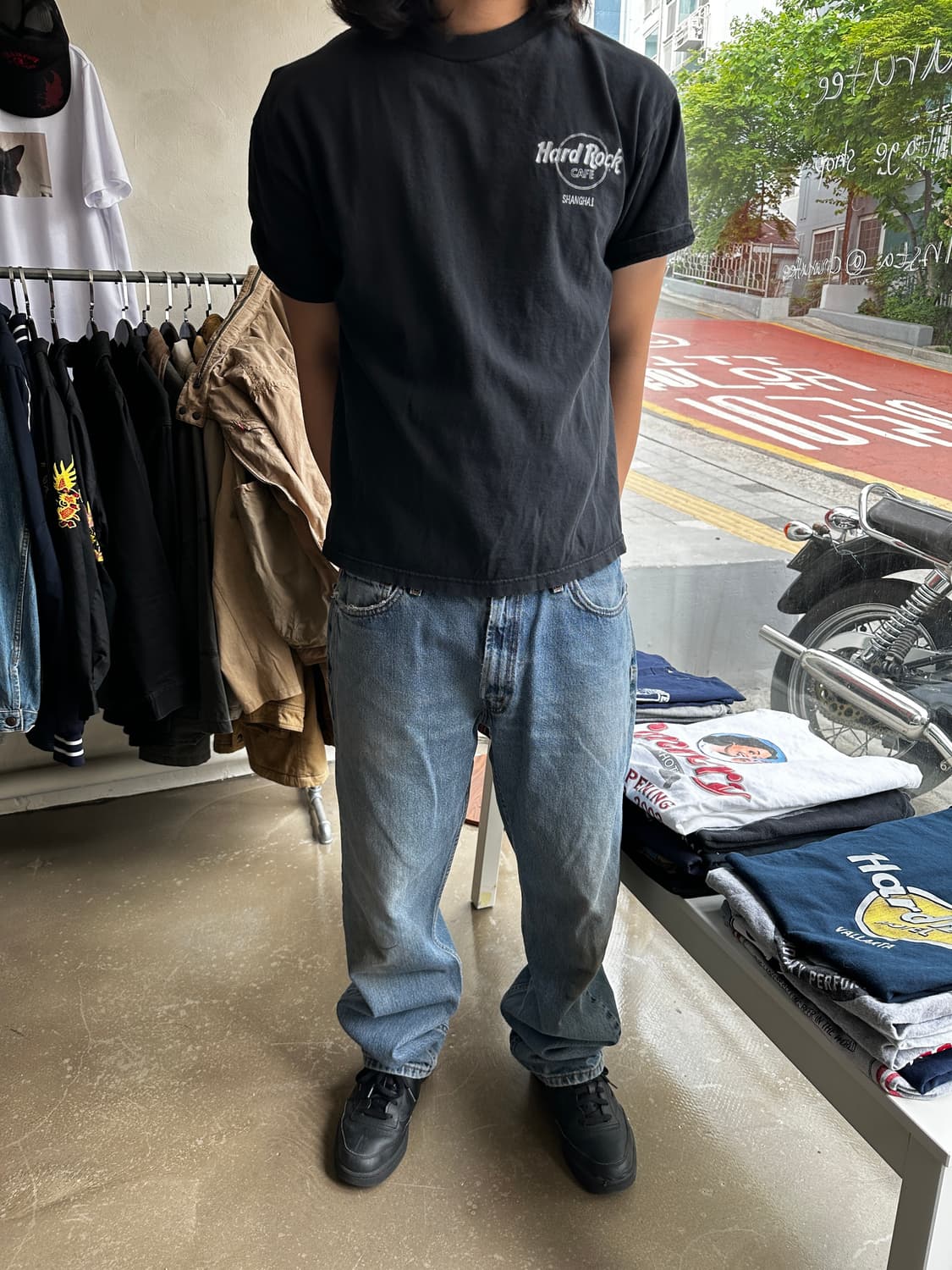 90s 00s Hard Rock Cafe Shanghai 그래픽 티셔츠 상품이미지1