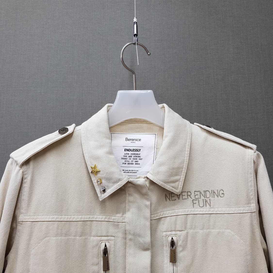 베르니스 2021 코튼 밀리터리 자켓 79-86-160사이즈 상품이미지2