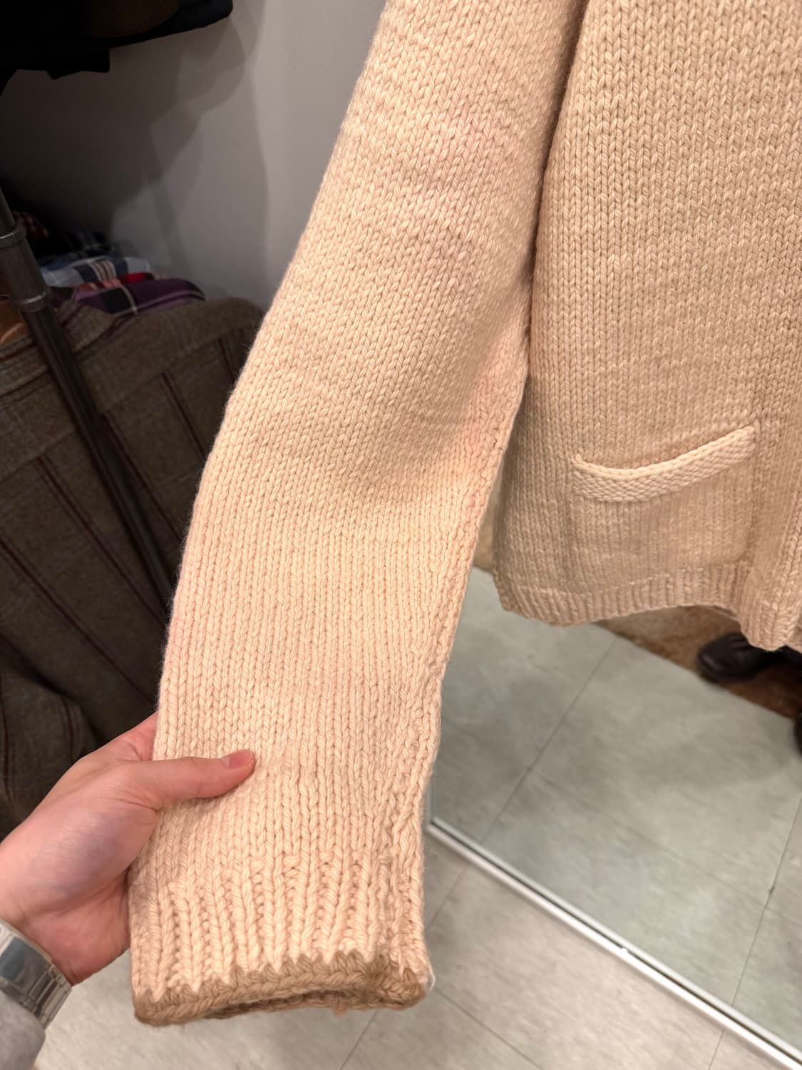 60-70s Vtg 빈티지 헤비울 Deer 코위찬 니트 집업 상품이미지8