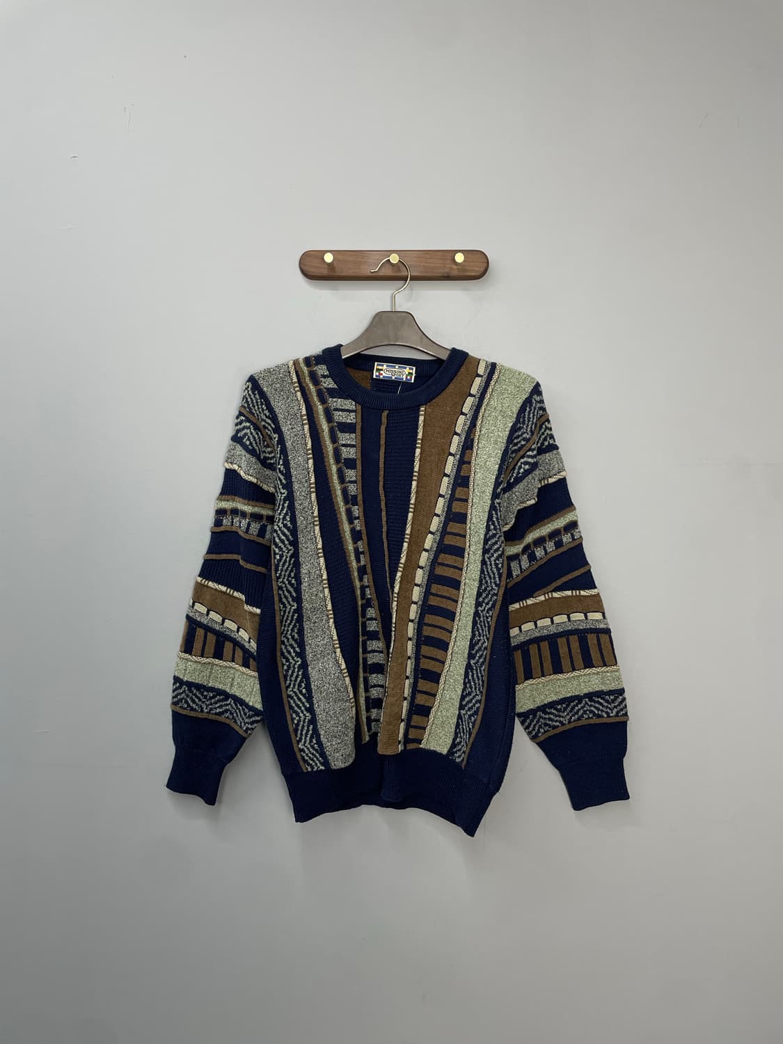 미쏘니 스포츠 쿠지패턴 울 니트 H1355 상품이미지2