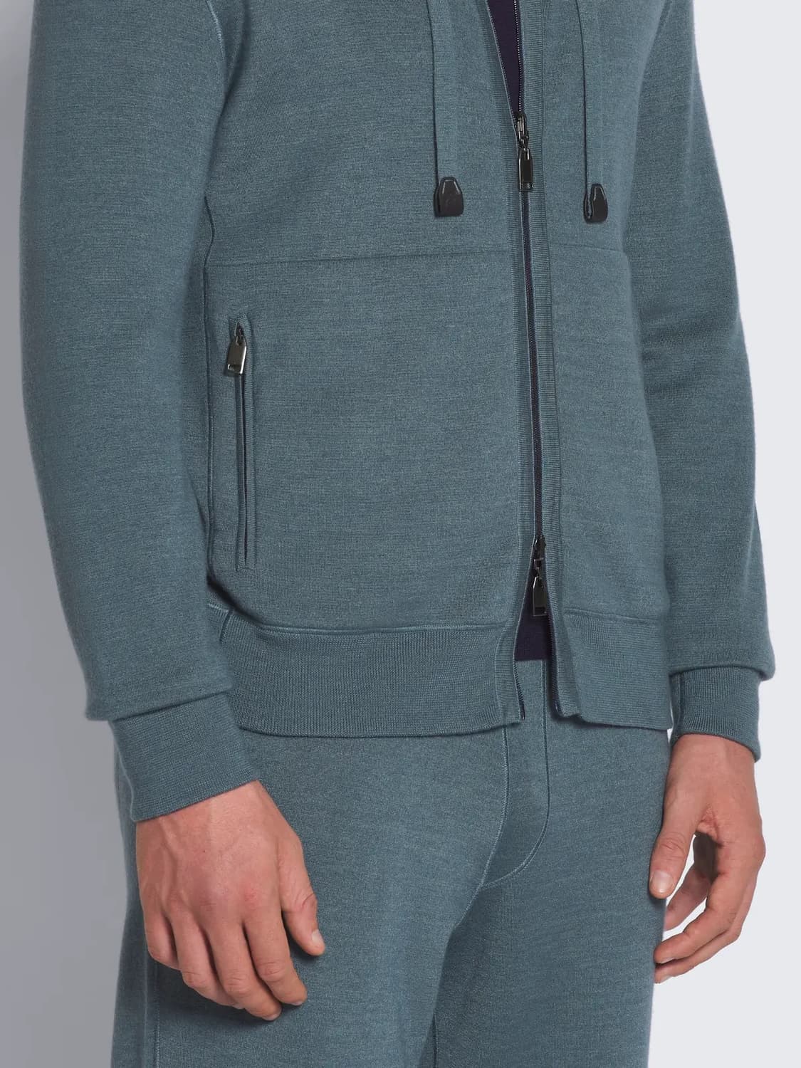 (S+/50) / 브리오니 페트롤리엄 블루 캐시미어 실크 코튼 리버시블 상품이미지8