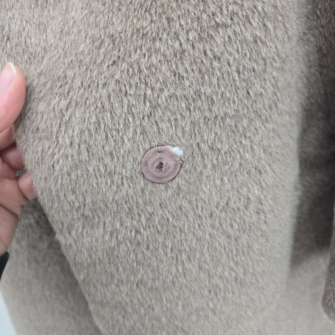 TIME 타임 baby llama 브라운 루즈핏 코트 상품이미지9