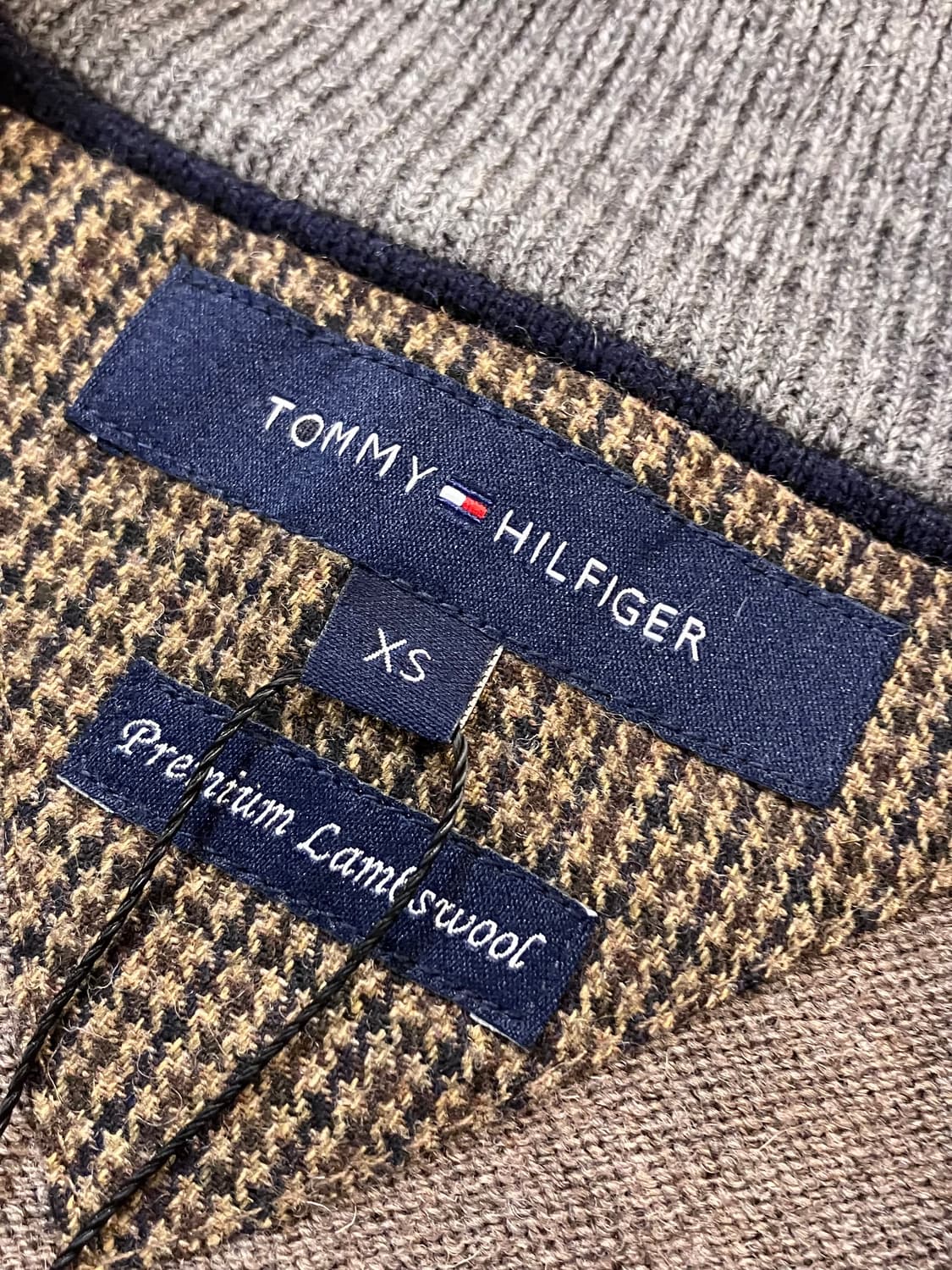 타미힐피거 투웨이 집업 가디건 브라운 XS #csz3539 상품이미지5