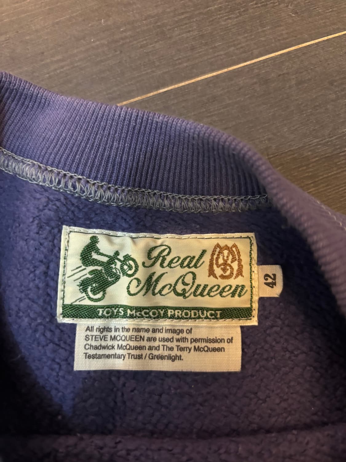 토이즈맥코이 스티브맥퀸 스웻 42사이즈 상품이미지4