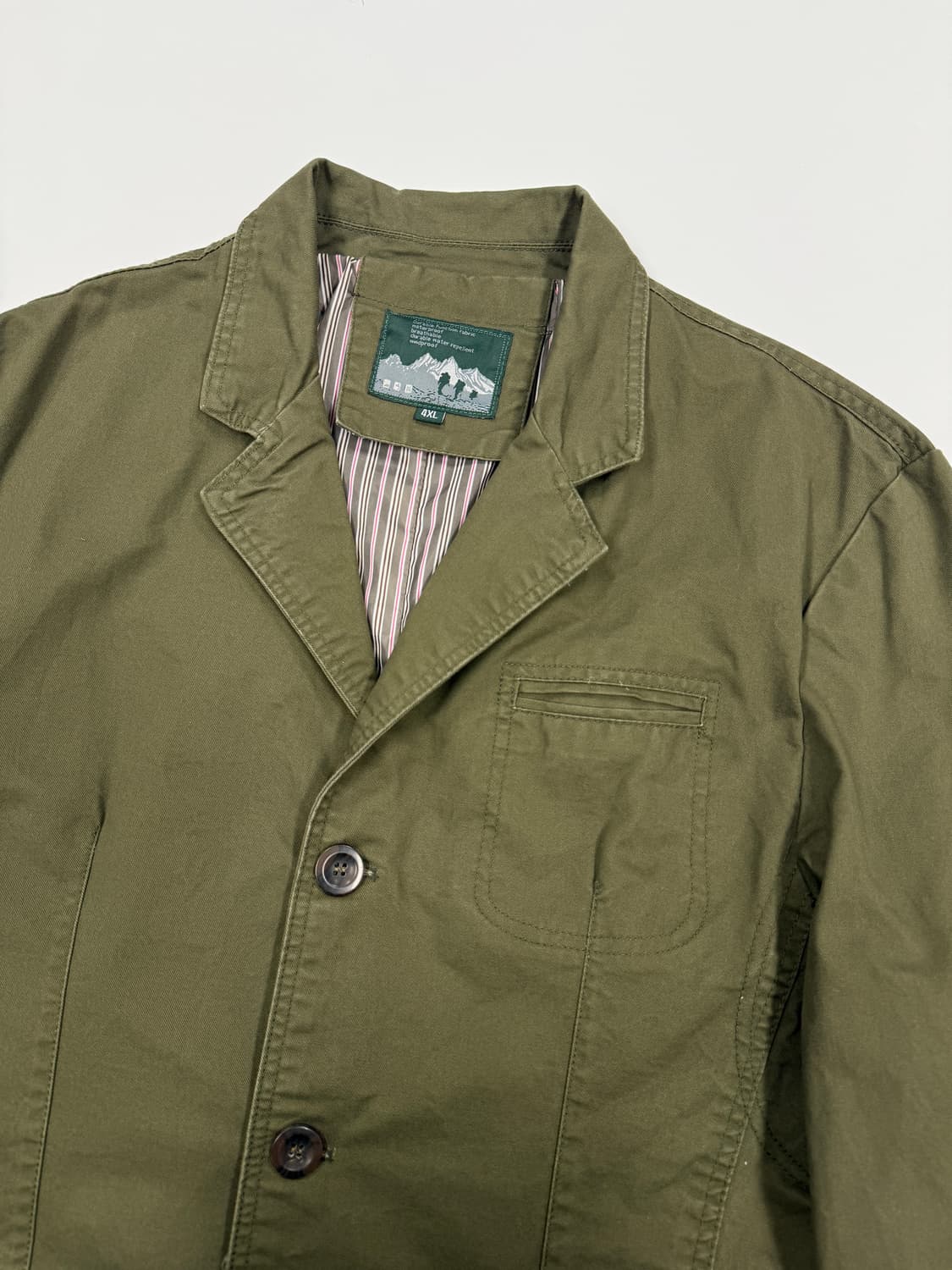 빈티지 카키 하프자켓 상품이미지3