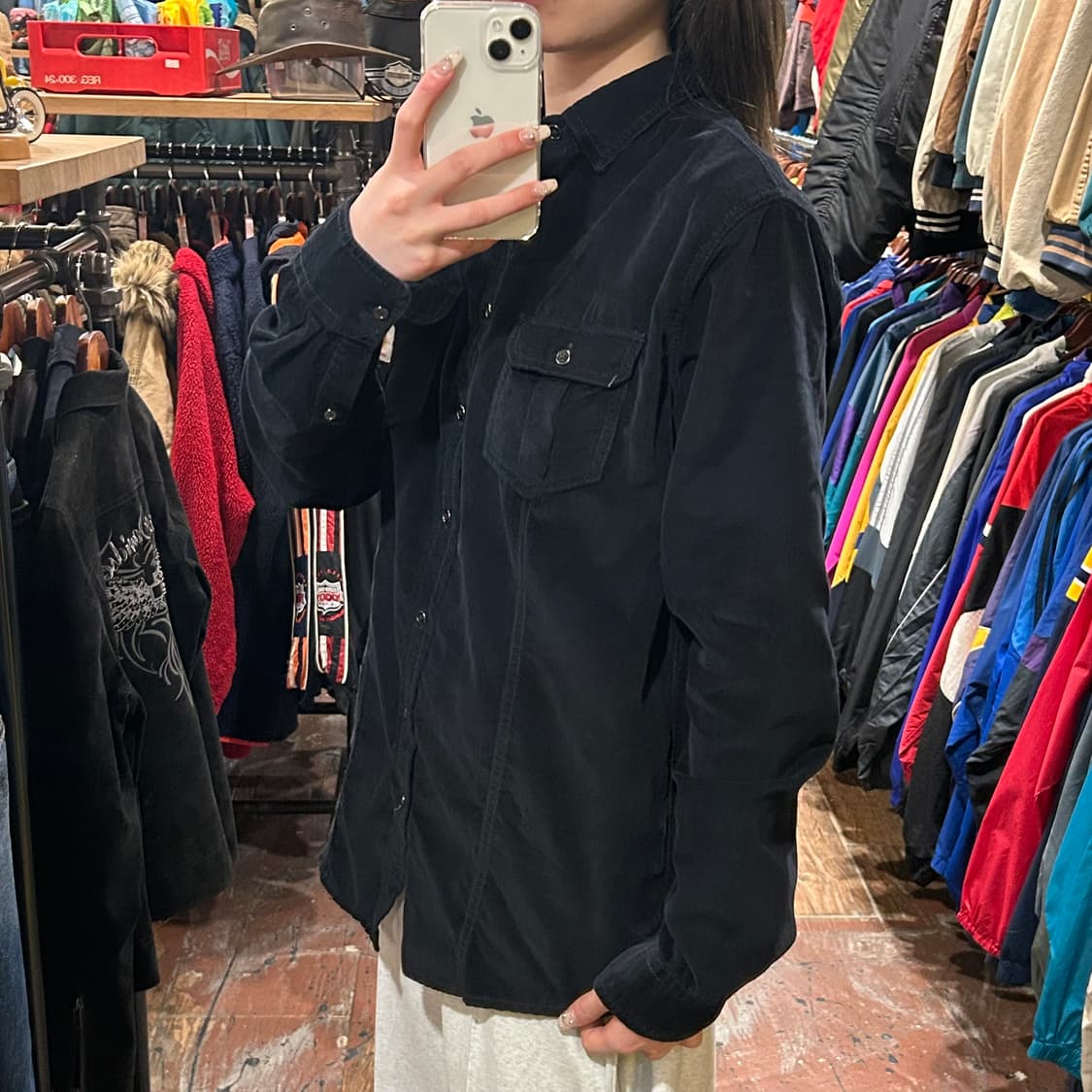 [HI] 칼하트 코듀로이 긴팔셔츠 블랙 상품이미지4