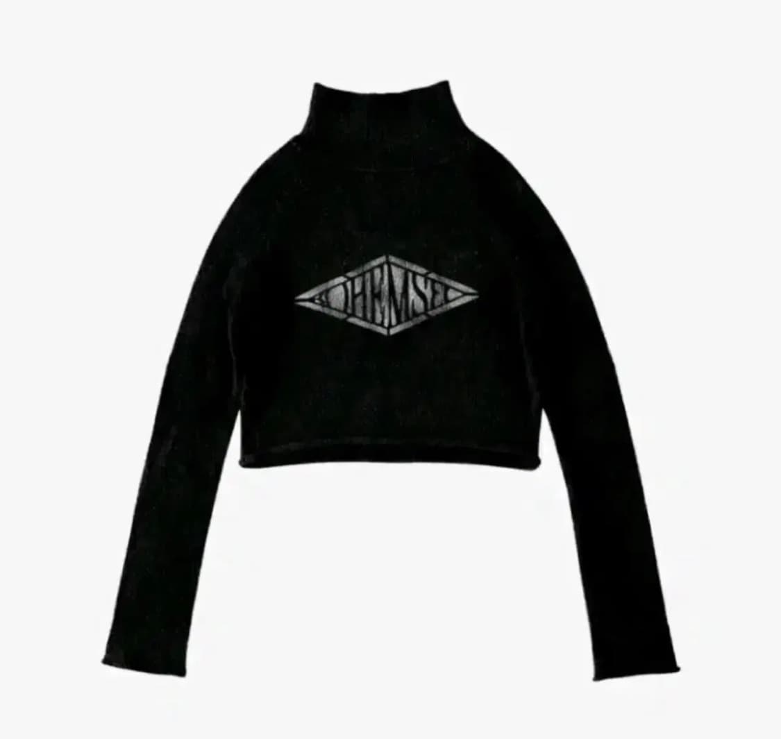 보헤미안서울 알파카 터틀넥 니트 블랙 상품이미지1