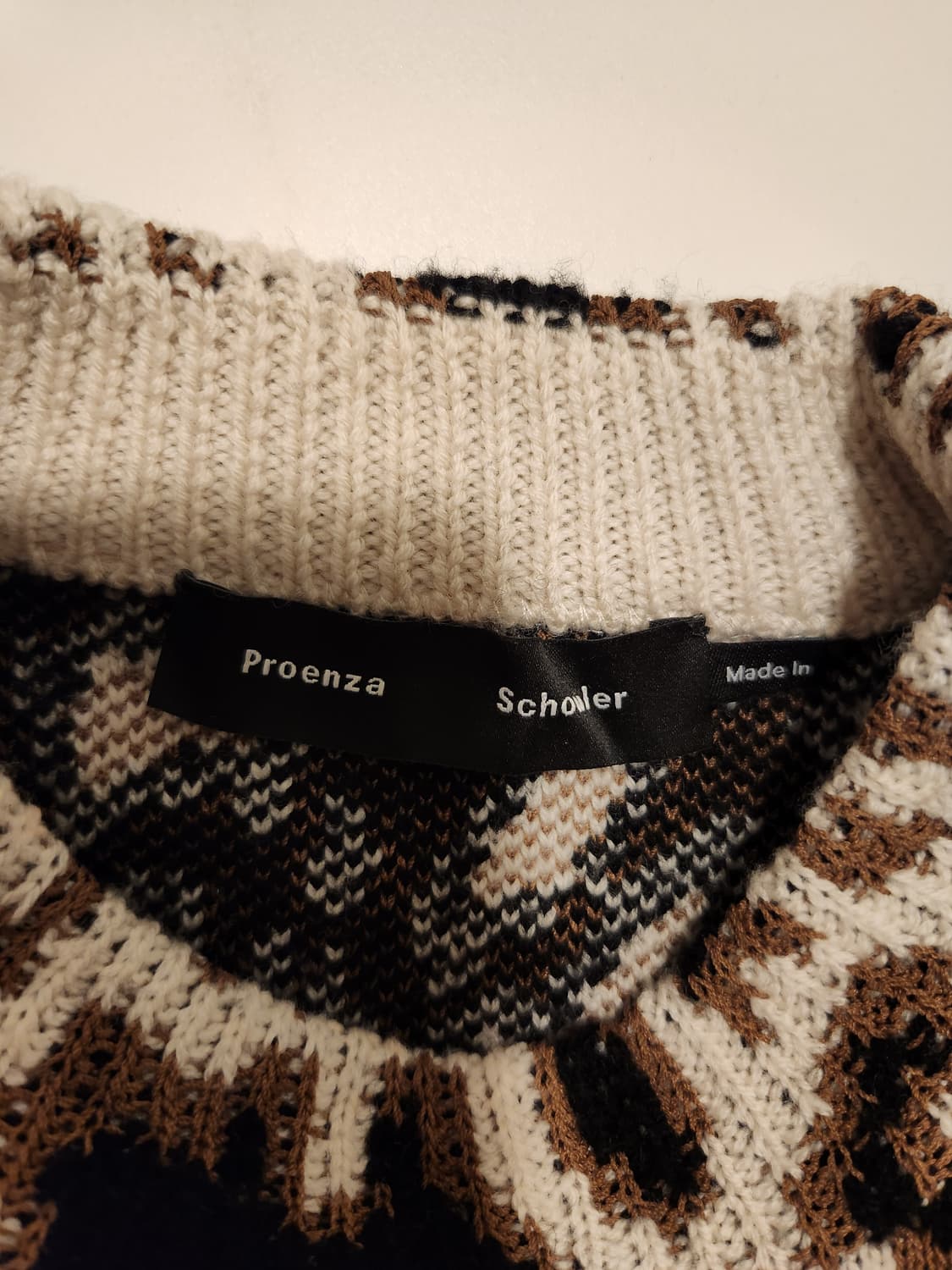 (정품)프로엔자슐러 Proenza Schouler 브라운자카드패턴 스웨터 상품이미지7