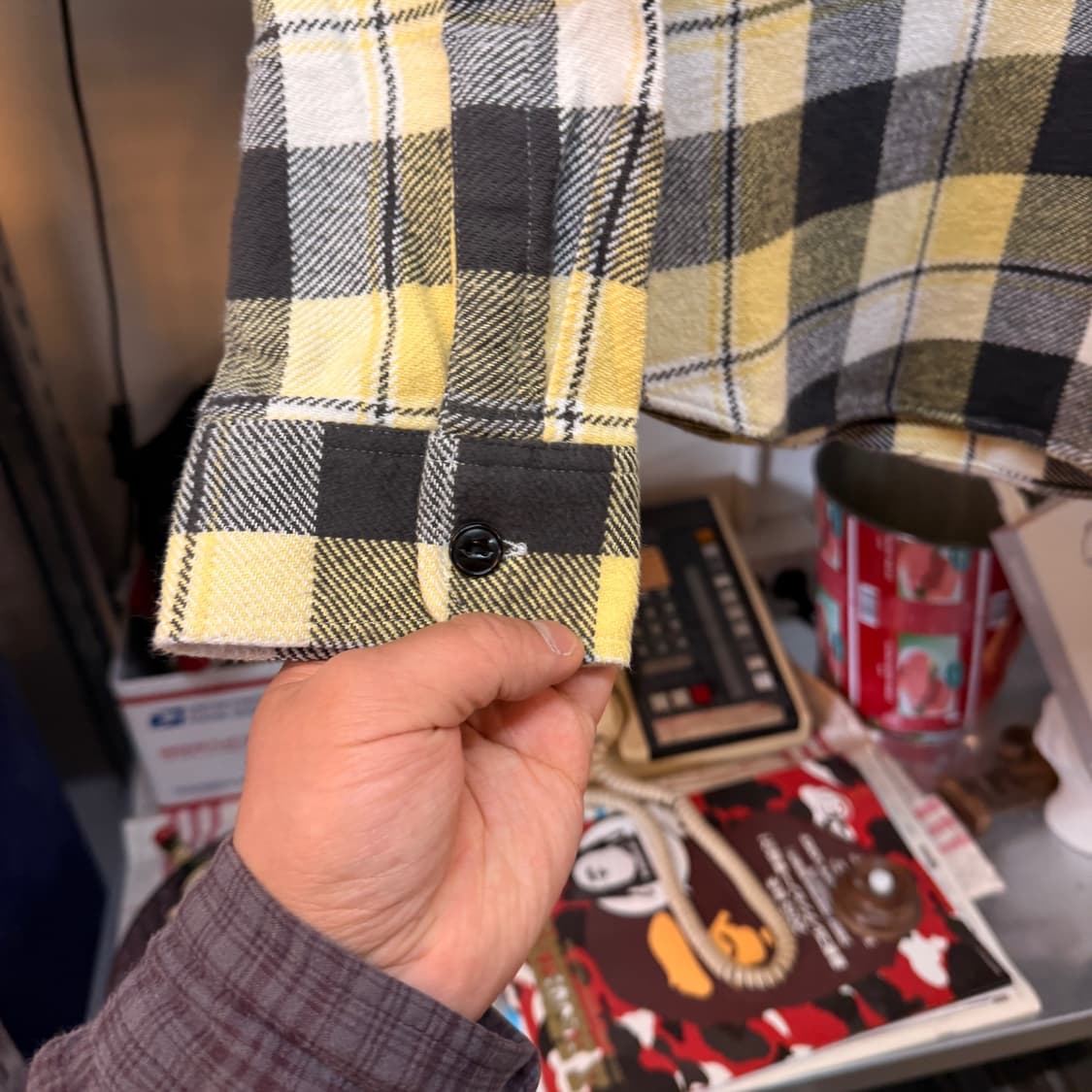 슈가케인 플란넬 워크셔츠 일본생산 M 상품이미지3