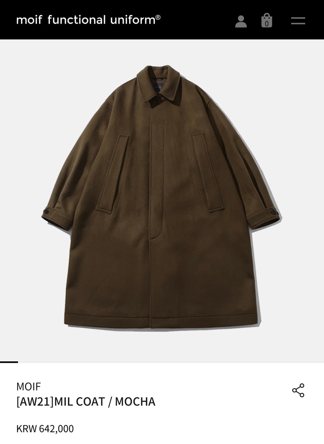 [2]모이프 밀코트 모카 상품이미지1