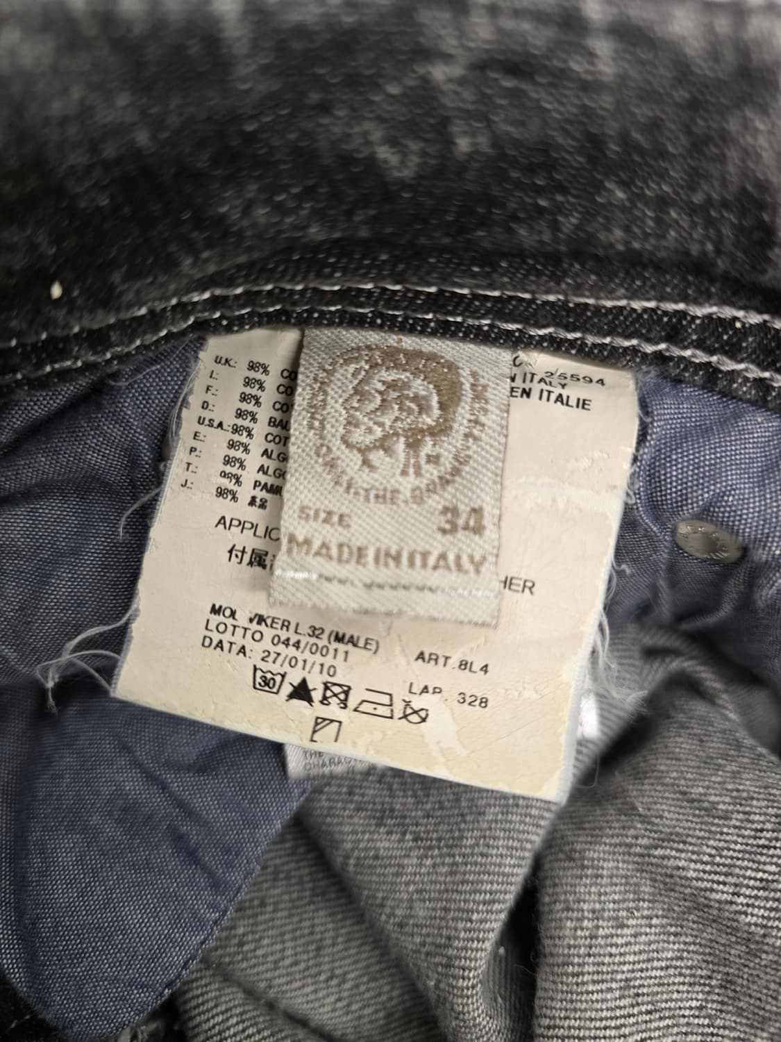 디젤  남자 청바지.   싸이즈 34 상품이미지9