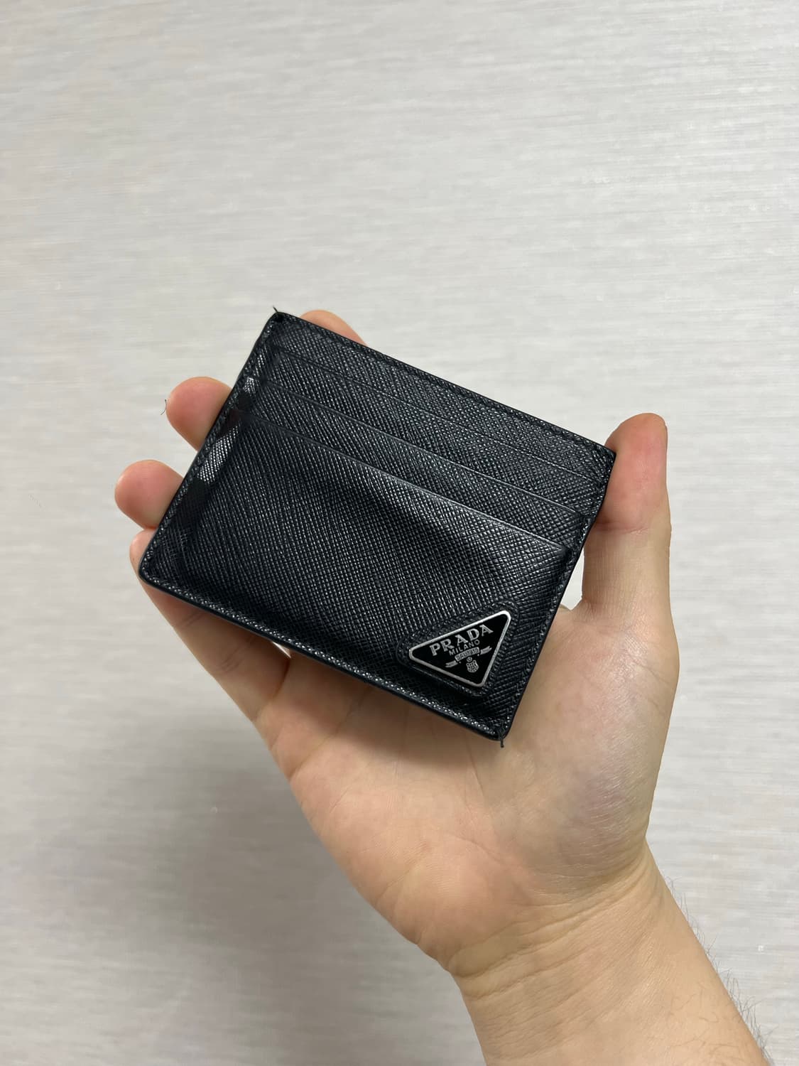 판매)프라다 사피아노 카드지갑 블랙색상 상품이미지3
