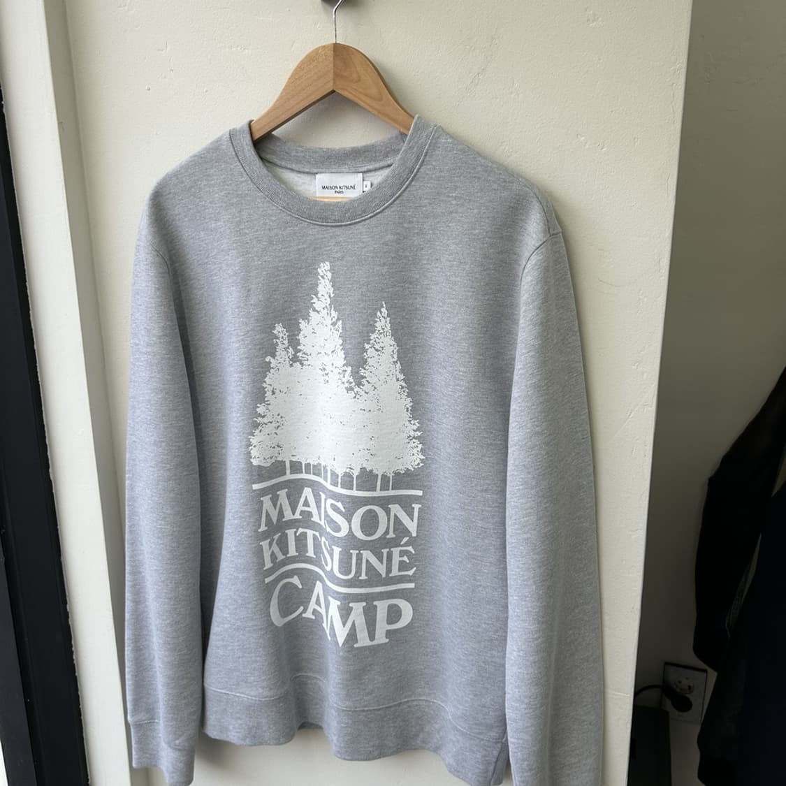 15846 - 메종키츠네 그레이 멜란지 맨투맨 상품이미지2