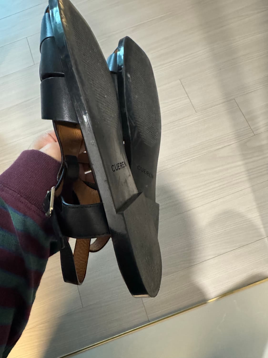 쿠에른 eze03 블랙 샌들 250 상품이미지4