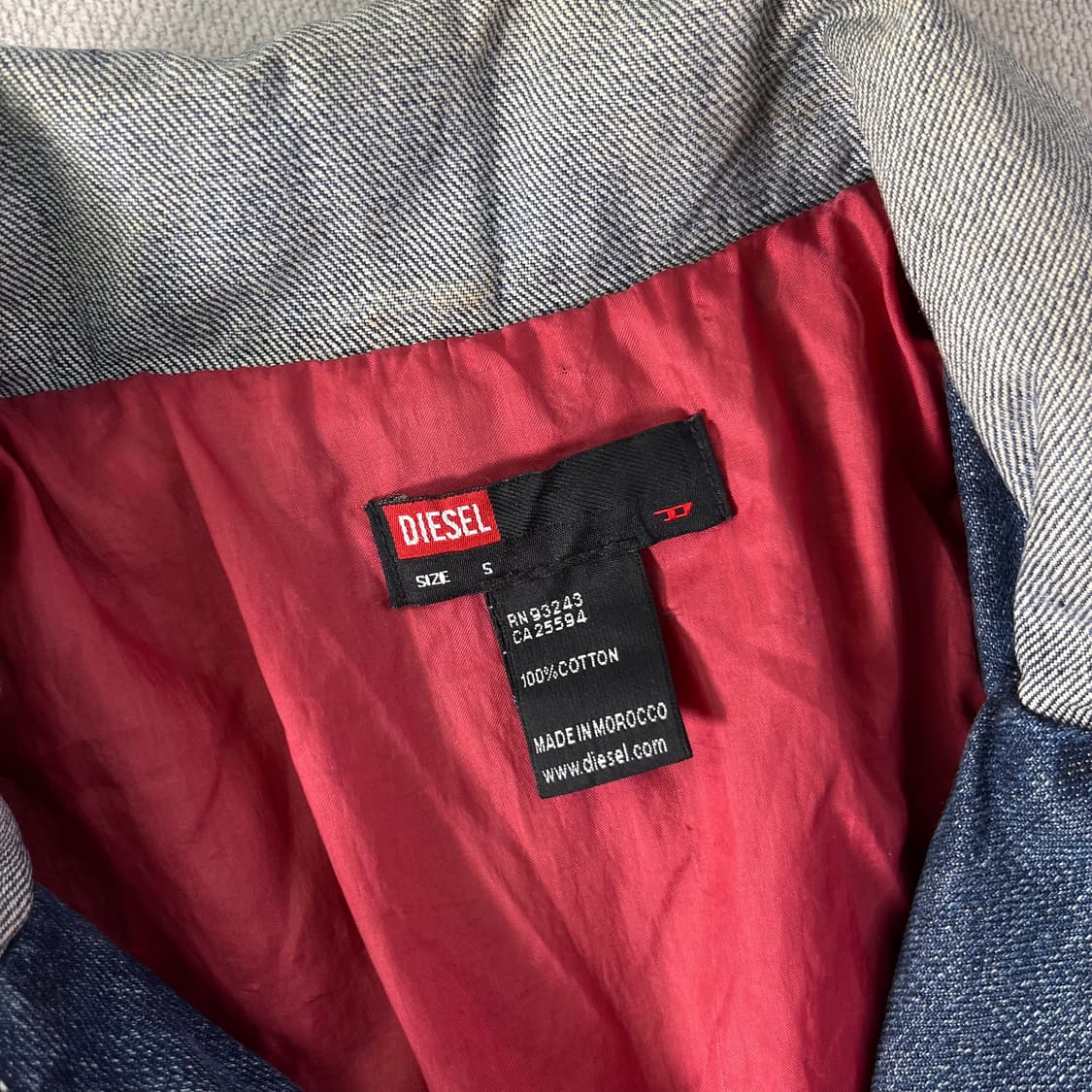 W 90 디젤 웨스턴 스타일 y2k 데님 자켓 상품이미지3