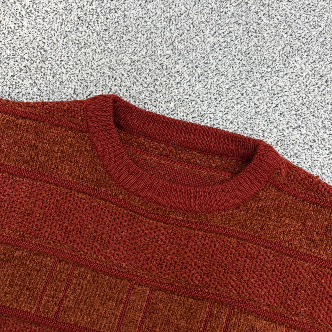 실측 빈티지 텍스쳐 울 니트 스웨터 0303J 상품이미지2