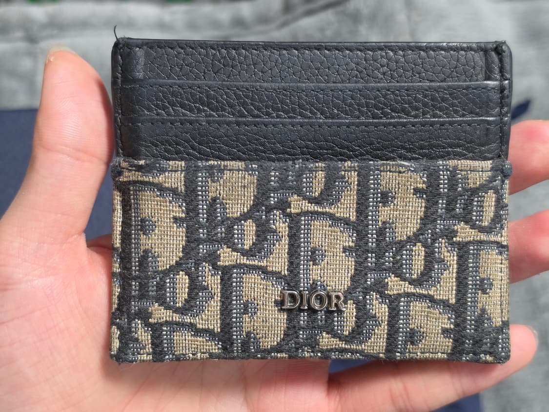 ( 풀구성/크림판)디올 오블리크 카드지갑 그레이 크림 상품이미지3