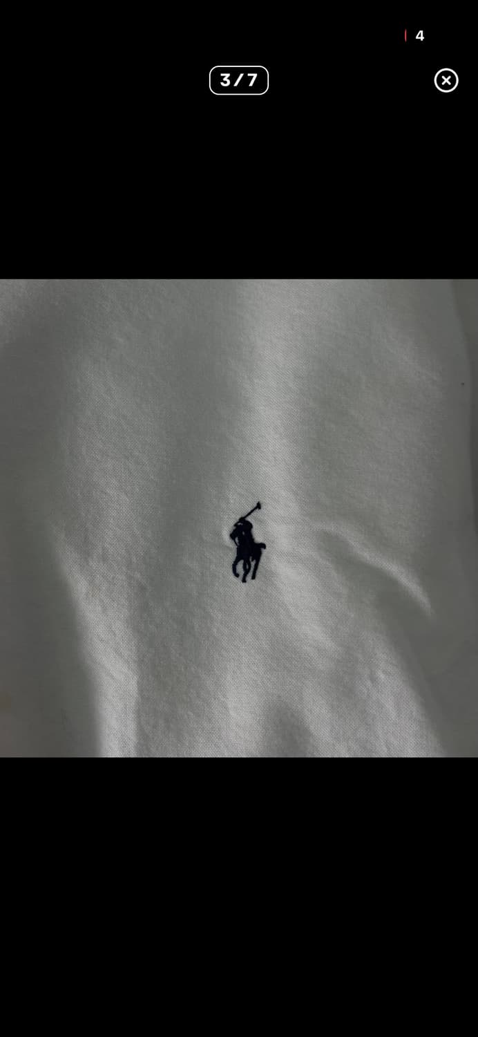 폴로 랄프로렌 신형라벨 화이트 셔츠 3XL 상품이미지3