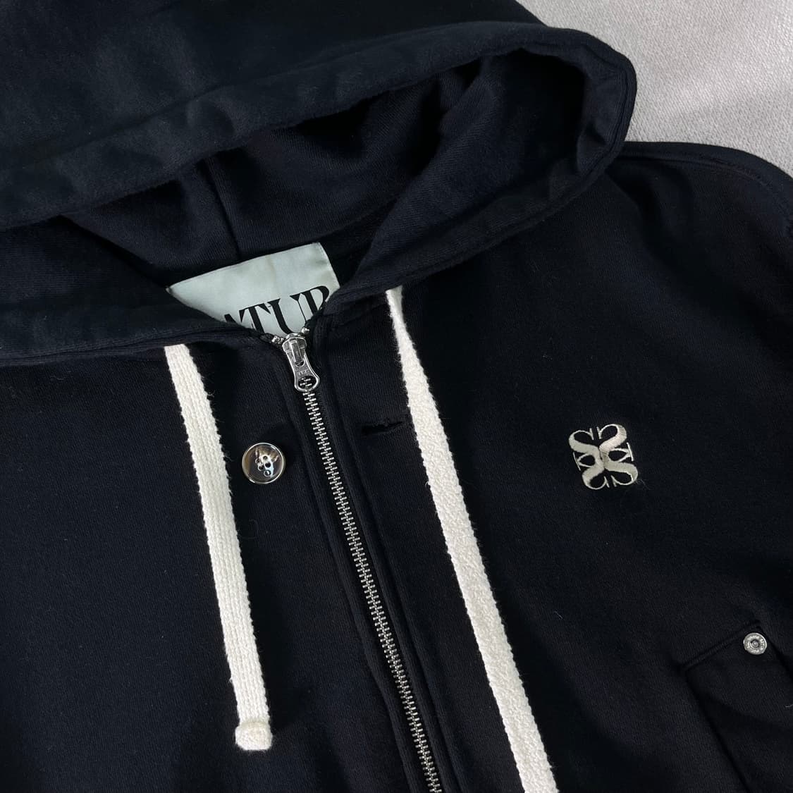 100 세터 테오 코튼 올데이 버튼 후드집업 상품이미지2