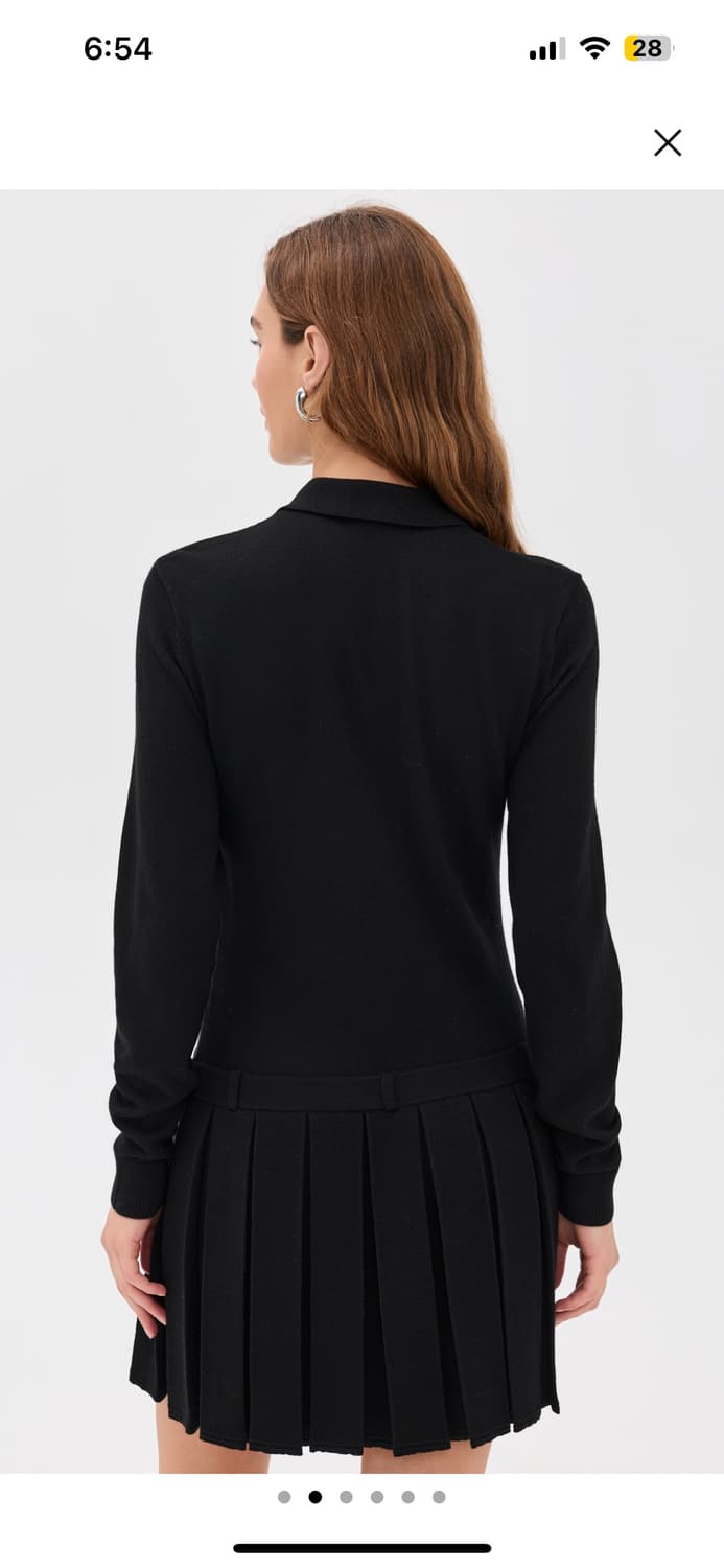 [S,M]샌디리앙 25fw Hague 니트 드레스/블랙 상품이미지3