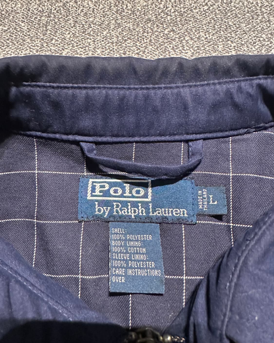 폴로 랄프로렌 네이비 폴리쉘 블루종 자켓 L 상품이미지3