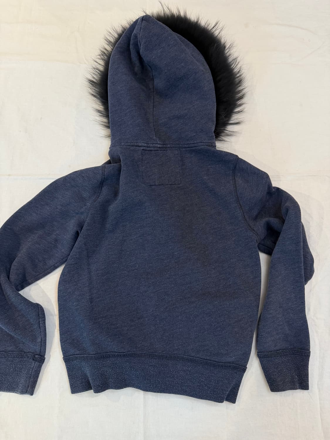 아베크롬비 딱붙핏 울프죠 폭스 퍼 후드집업 네이비 상품이미지3