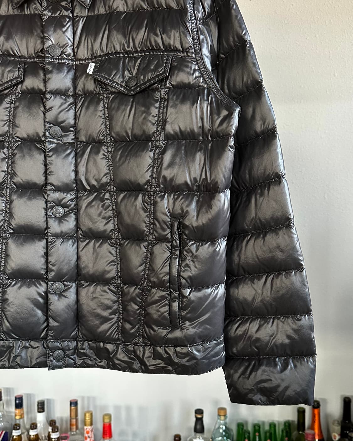 [L]리바이스 Big E 화이트탭 구스다운 트러커 경량 패딩 상품이미지5