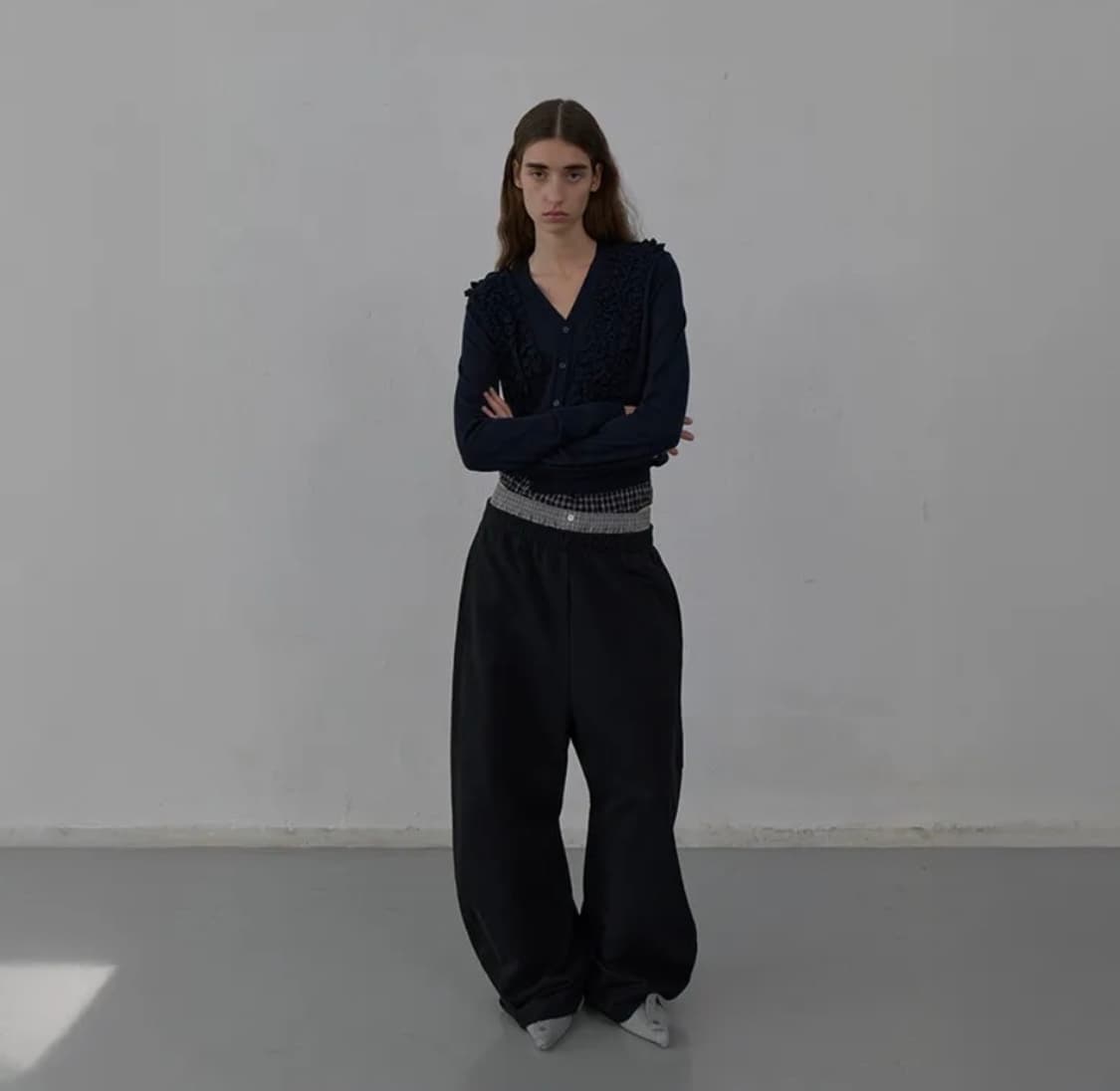 lcdc 엘씨디씨티엠 스웻팬츠 LAYERED CHECK SWEATPANT 상품이미지1