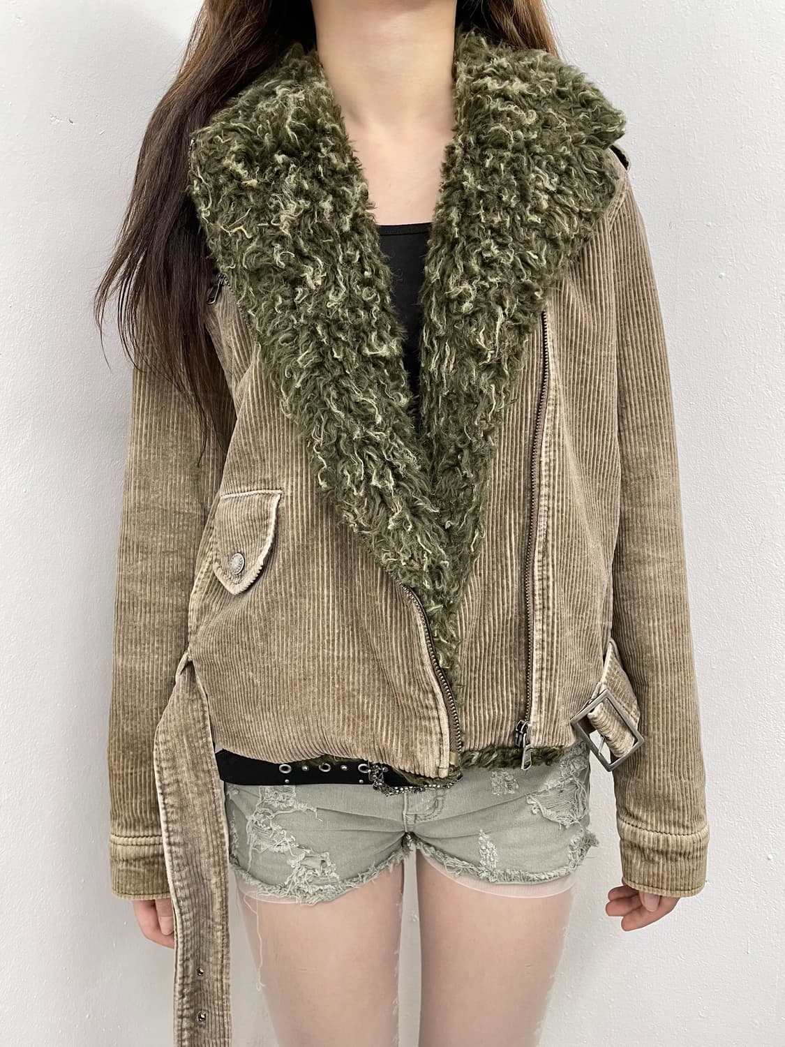 코데즈컴바인 코듀로이 퍼 야상 자켓 상품이미지3