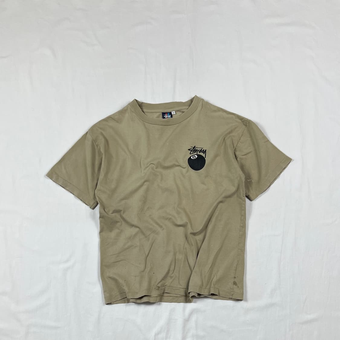 90‘s 스투시 stussy 8ball 프린트 반팔티 상품이미지1