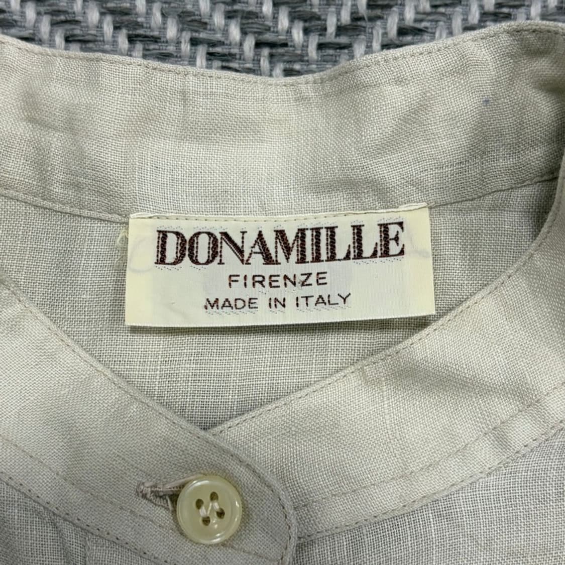 DONAMILLE 민소매 투포켓 린넨 셔츠 v4011 상품이미지5