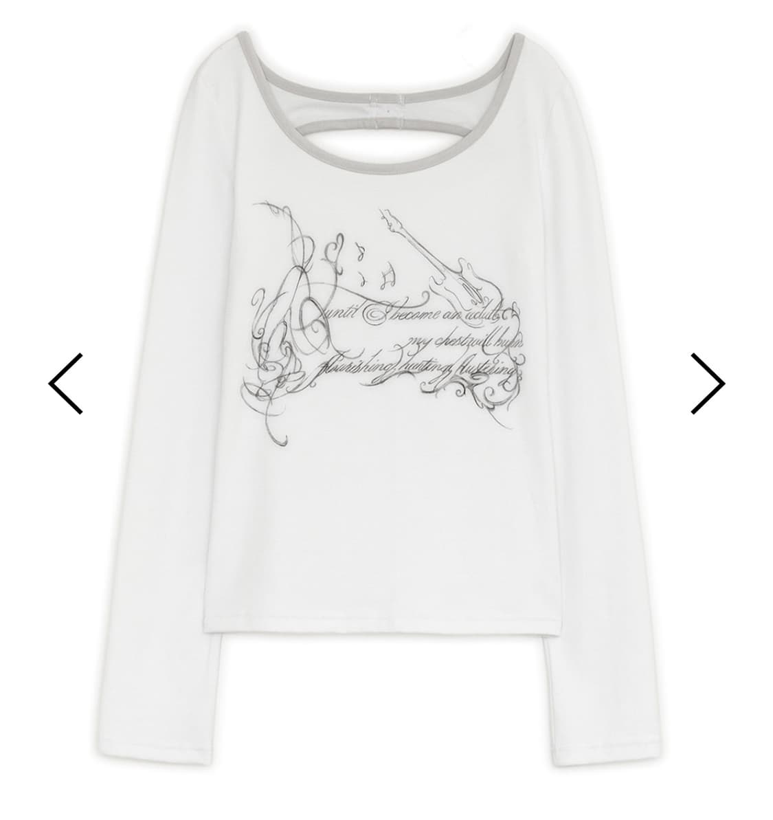 허그유어스킨 Slit button printed top white 상품이미지1