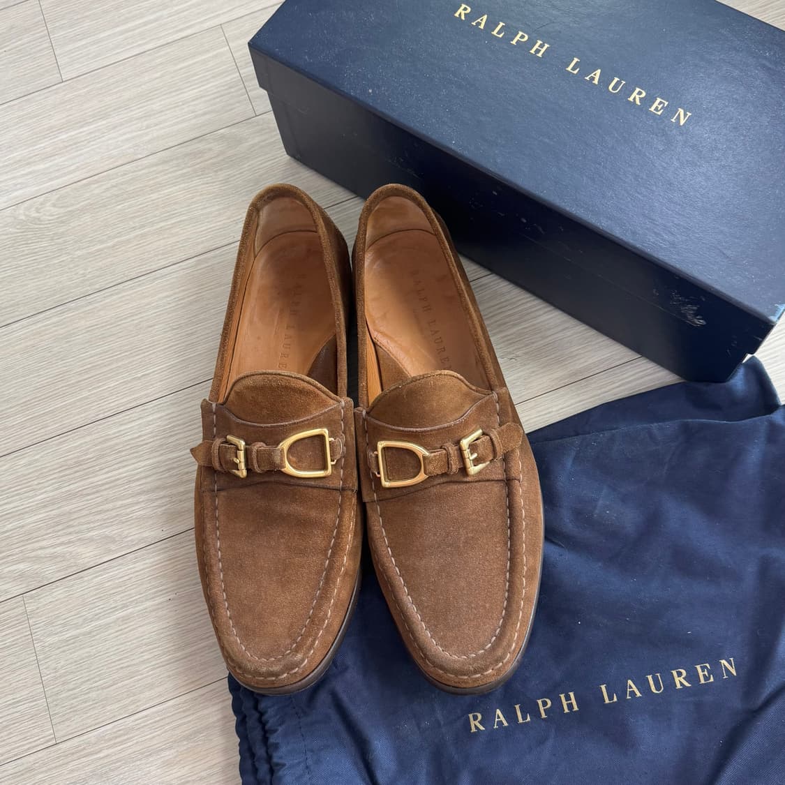 폴로 랄프로렌 퍼플라벨 스너프 스웨이드 로퍼 10.5D 상품이미지6